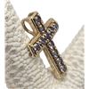Image 8 : 14K Yellow Gold Cross with Genuine Tanzanite