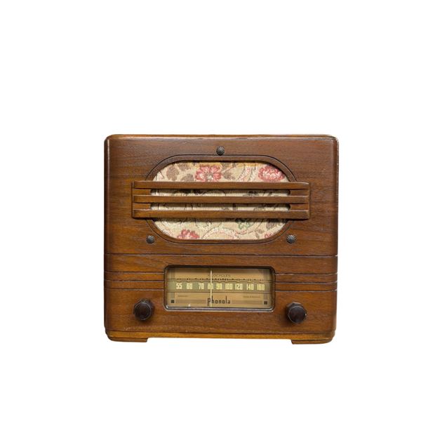 Vintage Klocycles Phonola Radio With Red Robinson Plaque