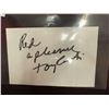 Image 2 : Signed Connie Francis Photograph To Red & Signed Paper