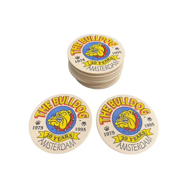 Vintage Assortment Of The Bulldog Amsterdam Coasters