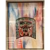 Image 2 : Original First Nations Watercolour Painting By Dwayne Simeon 1991