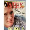 Image 2 : Michael Bublé Signed Tv Week Magazine To Red Robinson W/ Interview Column