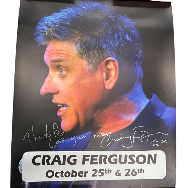Craig Ferguson Signed Poster To Red Robinson