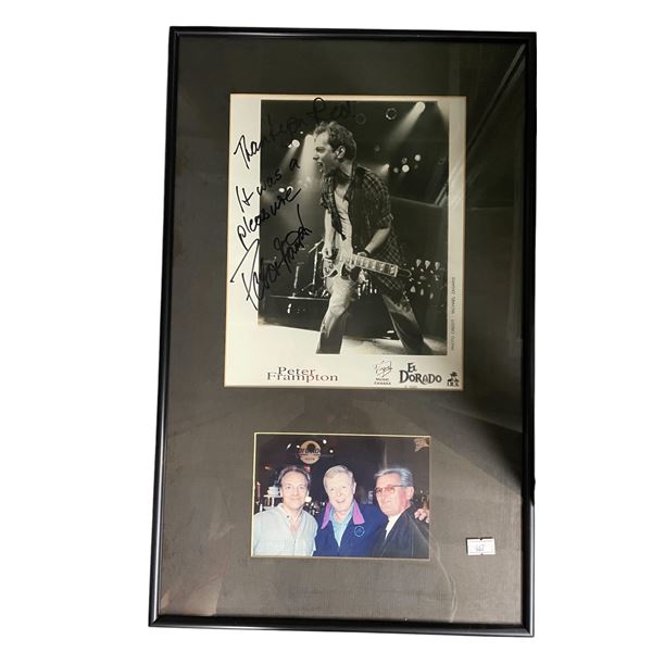 Peter Frampton Signed Photo To Red Robinson W/ Personal Photograph
