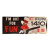 Image 2 : Vintage C-Fun 1410 Sticker Back Decal