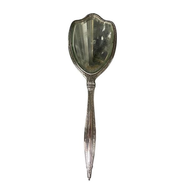 Beautiful Vintage International Sterling Beveled Glass Vanity Mirror