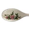 Image 2 : Vintage Silver (Lion Stamped) Floral Enameled Vanity Hairbrush