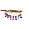 Image 1 : Vintage Hand-Made Navajo Spear W/ Fur, Bead, Feather Accents