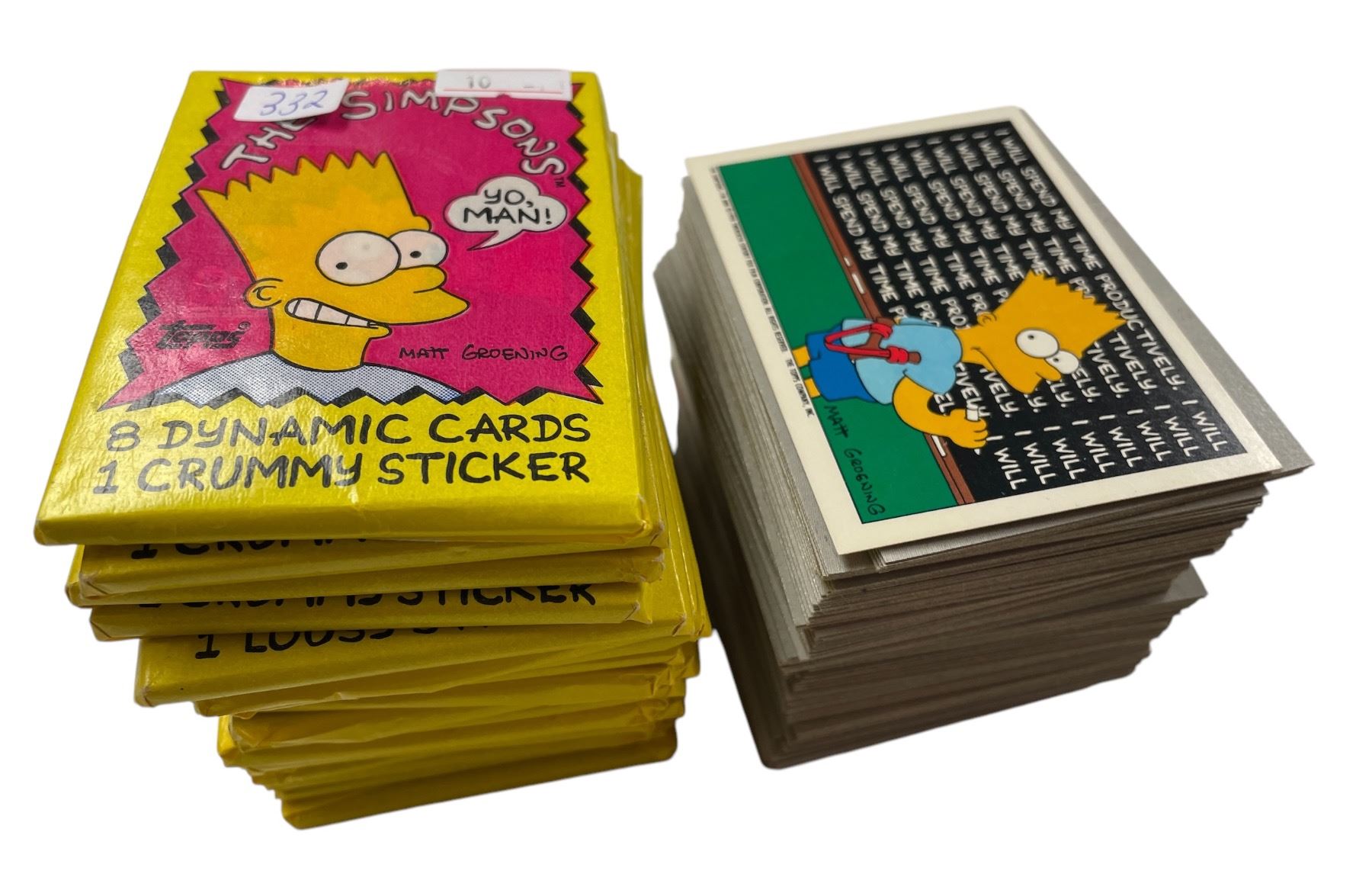 Simpsons Reference Card 18 Sealed 1990 Topps The Simpsons Collectible Card & Assorted Loose Cards