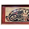 Image 2 : First Nations Hand Carved And Painted Wooden Self Framed Art