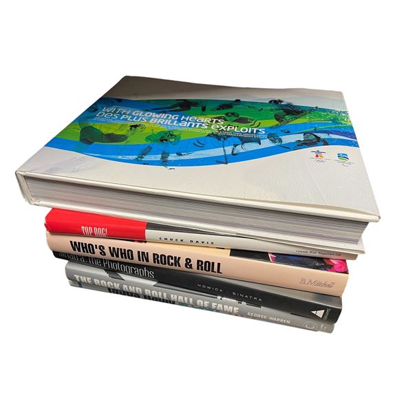 6 Assorted Coffee Table Books: With Glowing Hearts, 1950S Radio In Color, Sinatra, Etc.…