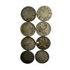 Image 2 : 8 Silver Canadian Quarters