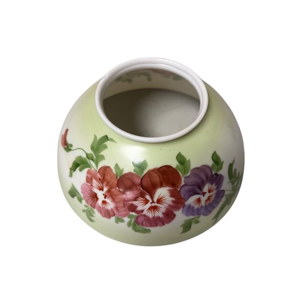 Vintage Hand Painted Floral Themed Lamp Shade