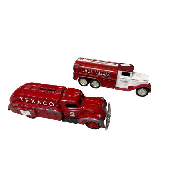 2X Ertle Die Cast Coin Banks: Texaco & True Value
