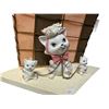 Image 2 : Vintage Porcelain Cats Tv Silhouette Light