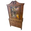 Image 2 : Carved Wood China Cabinet With Glass Front