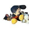 Image 2 : 4 Vintage Plushies, Cheshire Cat, Mickey Mouse, Etc..