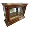 Image 1 : Vintage Carved Column 2 Tier Counter Top Glass Front Showcase