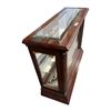 Image 2 : Vintage Carved Column 2 Tier Counter Top Glass Front Showcase