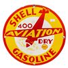 Image 1 : Vintage Porcelain On Steel Shell Gasoline 400 Aviation Dry Advertising Sign