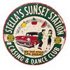 Image 1 : Vintage Porcelain On Steel Stella's Sunset Station Advertising Sign