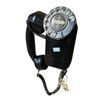 Image 1 : Vintage Black Wall Hanging Rotary Telephone