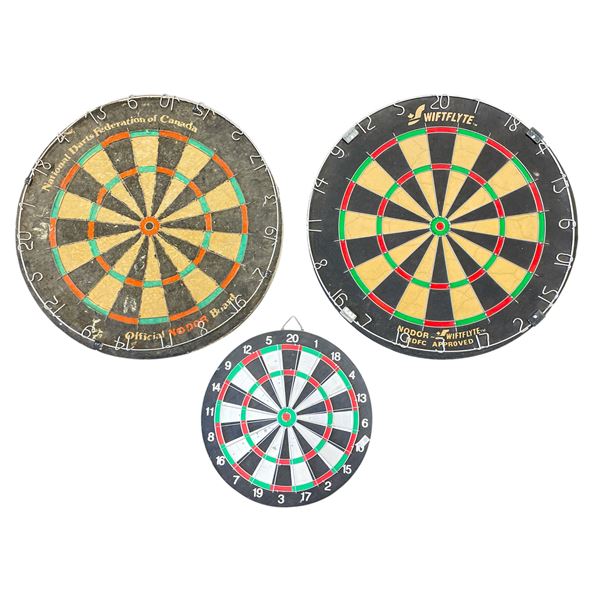 3 Vintage Dart Boards