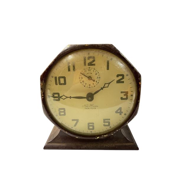 Vintage Tabletop New Haven Tick Tock Clock