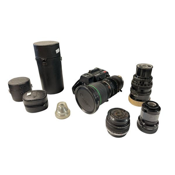 Large Assortment Of Vintage Camera Lenses