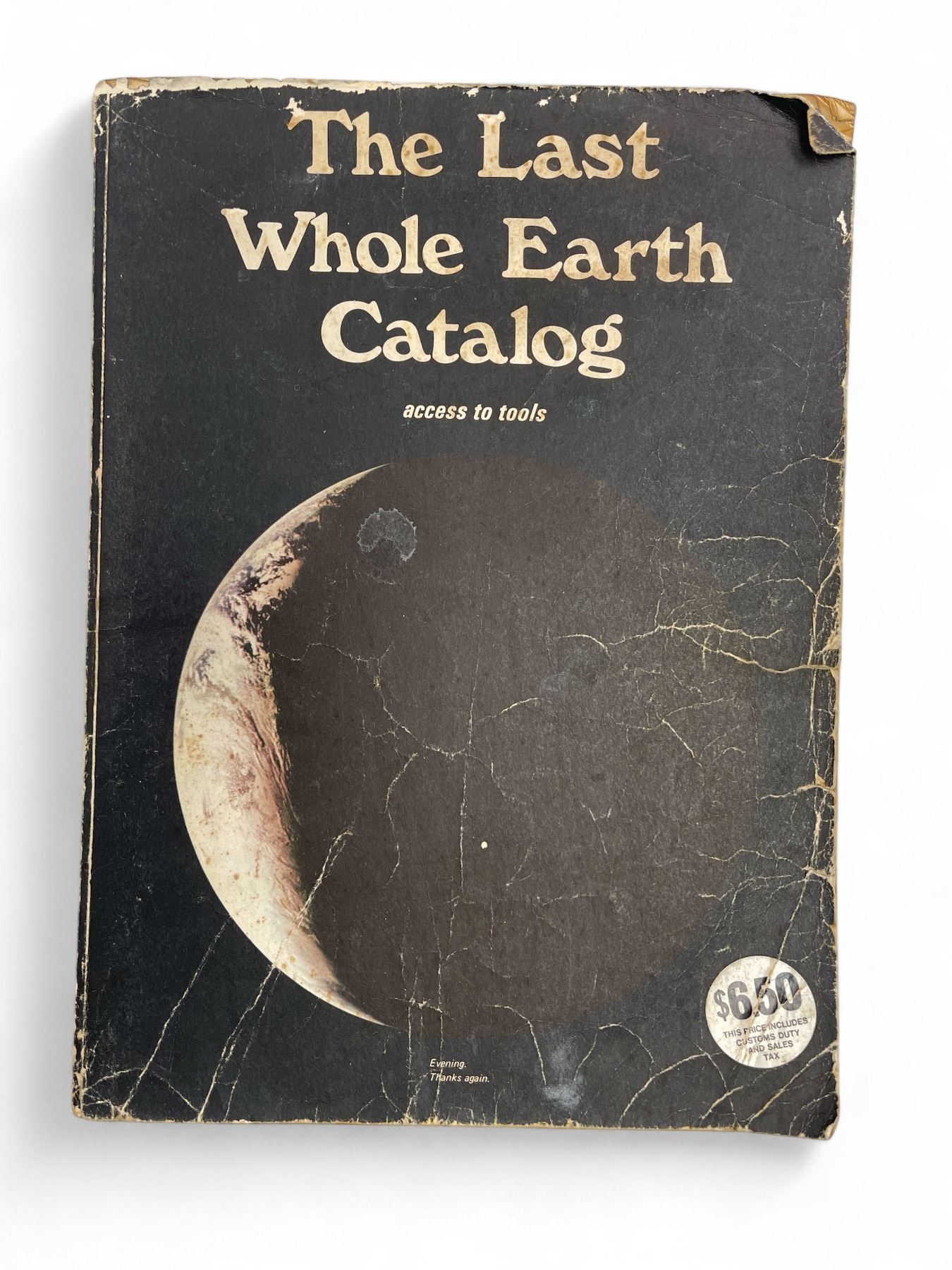 Vintage The Last Whole Earth Catalog
