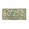 Image 1 : 1948 British Columbia License Plate
