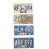 Image 1 : 5 Vintage Assorted License Plates