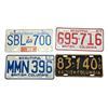 Image 1 : 4 Assorted Vintage License Plates