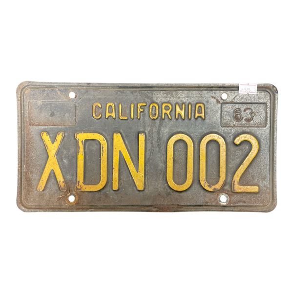 1983 California License Plate