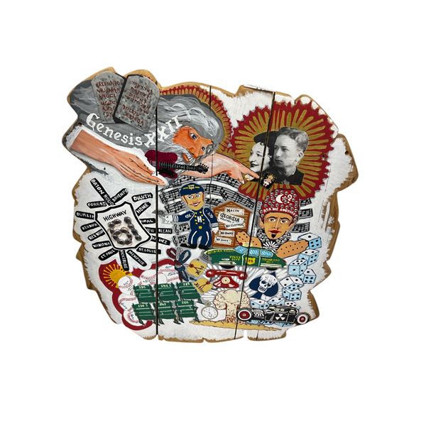Bob Dylan Highway 61 Revisited Painted Picnic Table Top Tribute