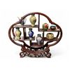 Image 1 : Chinese Style Shelf Full Of Miniature Cloisonne Pieces
