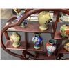 Image 2 : Chinese Style Shelf Full Of Miniature Cloisonne Pieces