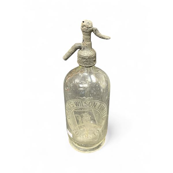 Vintage Charles Wilson Limited Syrup Bottle With Squirrel