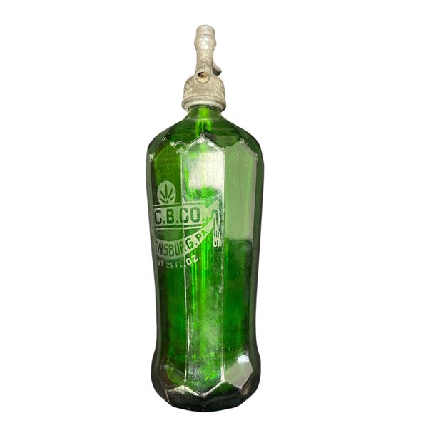 Vintage Coca Cola Bottling Co Greensburg Soda Syphon Bottle