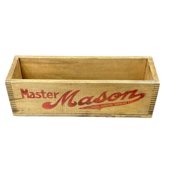 Vintage Master Mason Tobacco Crate