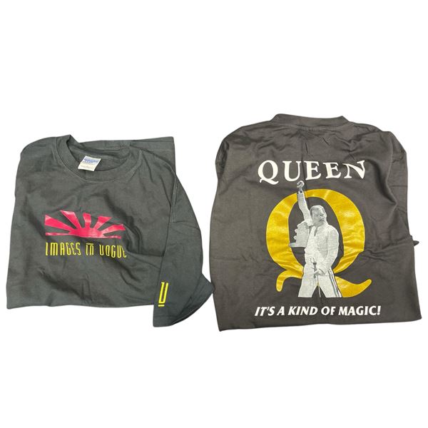 2 T-Shirts, Queen It's A Kind Of Magic & Images In Vogue