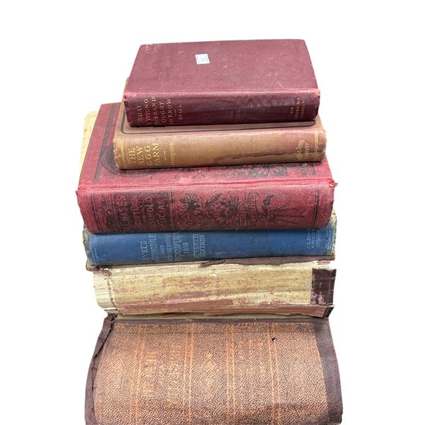 5 Vintage Books, Medical, Farming, Etc..