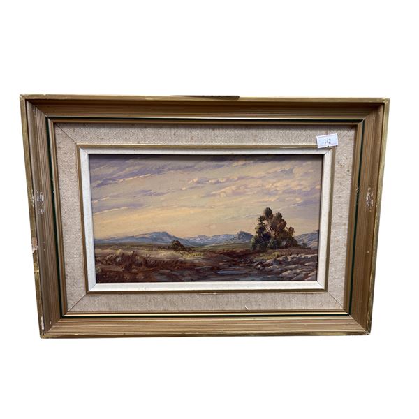 Framed Oil On Board, Signed By Artist