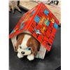 Image 3 : Vintage Battery Operated Tin Litho Tricky Doghouse