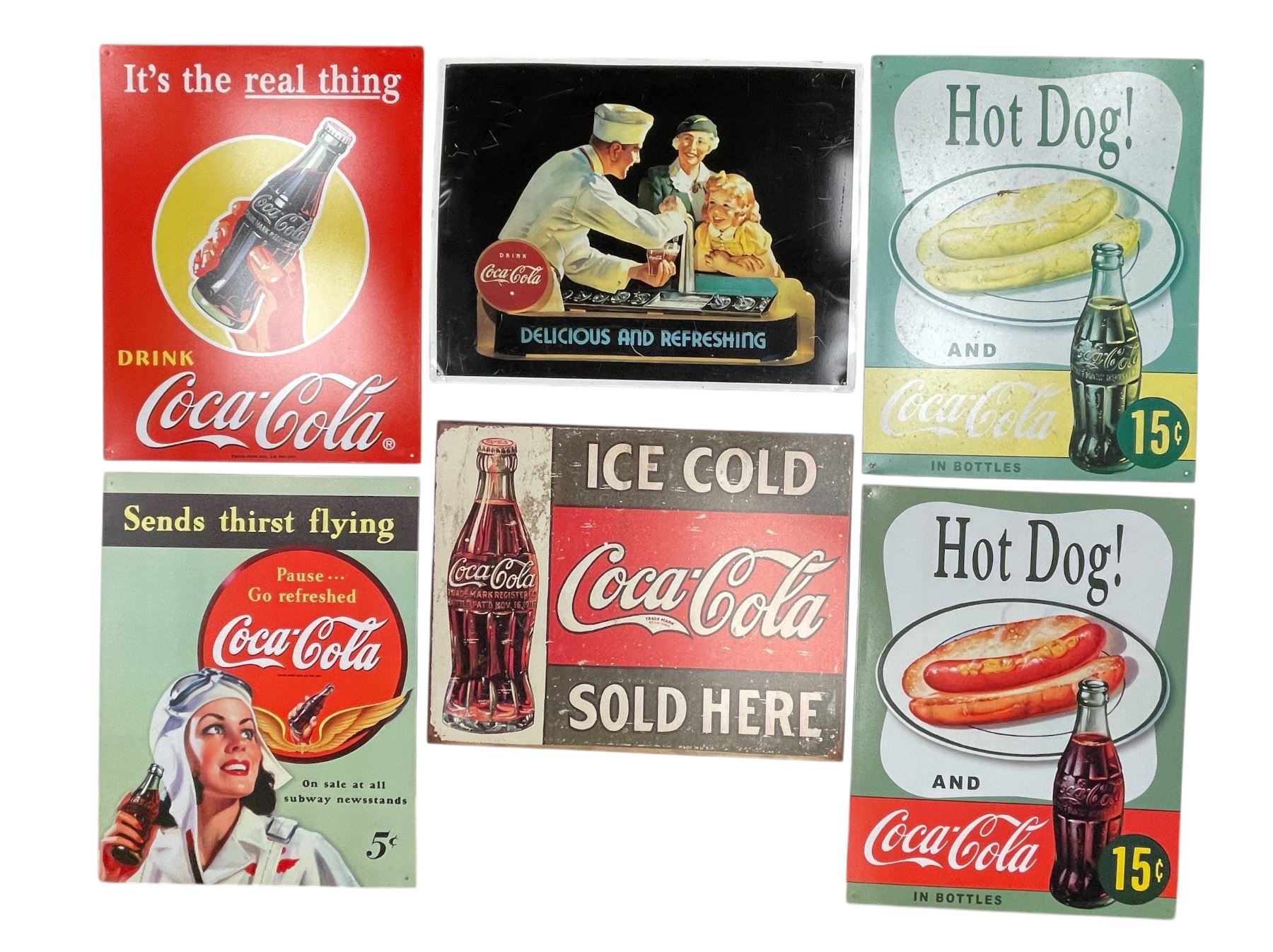 5 Reproduction Metal Advertising Signs