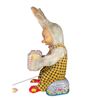 Image 3 : Vintage Battery Operated Tin Litho Accordion Rabbit With Cymbal Bunny