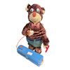 Image 1 : Vintage Battery Operated Tin Litho Pipe Smoking Bear