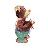 Image 2 : Vintage Battery Operated Tin Litho Pipe Smoking Bear