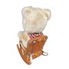 Image 3 : Vintage Battery Operated Tin Litho Knitting Rocking Chair Bear