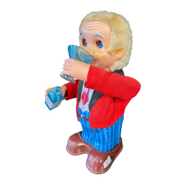 Vintage Tin Litho Battery Operated Bartender